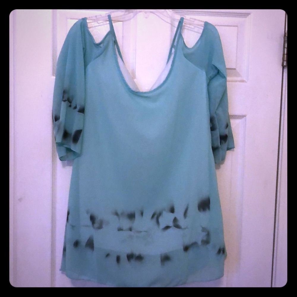 Cold shoulder blouse